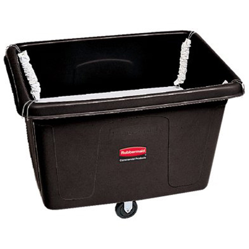 Cube Truck with Spring Platform, Polyethylene, 44-1/16" L x 31" W x 32-1/2" H, 14 cu.ft. Volume, 500 lbs. Capacity D. Morneault & Fils