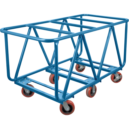 Chariot &agrave; plateforme pour mat&eacute;riaux de construction, 60" x 30" x 33", Capacit&eacute; 2500 lb D. Morneault & Fils