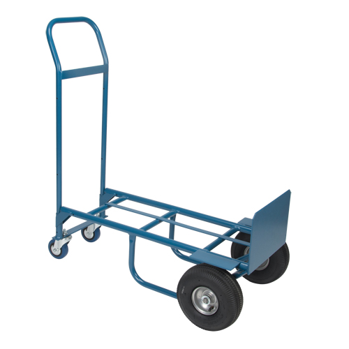 Convertible Deluxe Hand Truck, Steel, 800 lbs. Capacity D. Morneault & Fils
