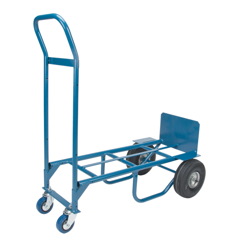 Convertible Deluxe Hand Truck, Steel, 800 lbs. Capacity D. Morneault & Fils