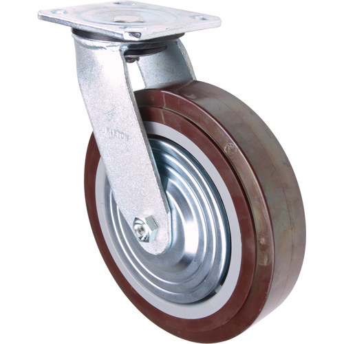 Caster, Swivel, 8" (203.2 mm), Polyurethane, 1000 lbs. (453.6 kg.) D. Morneault & Fils