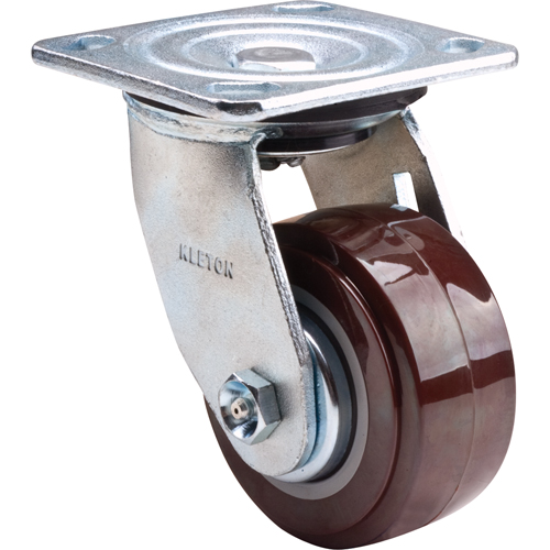 Caster, Swivel, 4" (101.6 mm), Polyurethane, 550 lbs. (249.5 kg.) D. Morneault & Fils