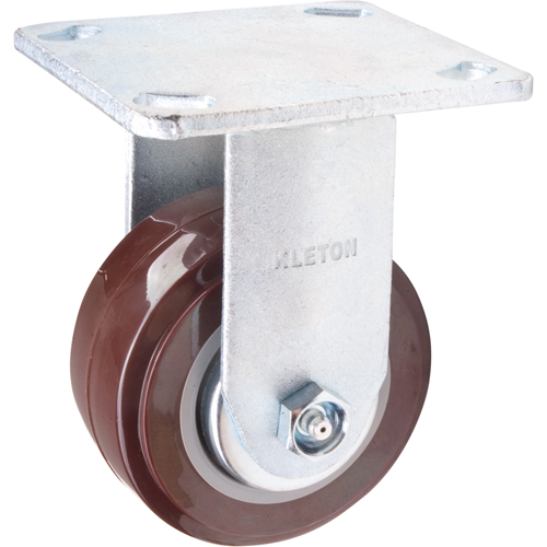 Caster, Rigid, 4" (101.6 mm), Polyurethane, 550 lbs. (249.5 kg.) D. Morneault & Fils