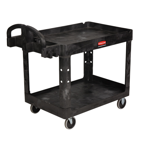 Heavy Duty Utility Cart - 4520-88, 2 Tiers, 25-1/4" x 39" x 44", 500 lbs. Capacity D. Morneault & Fils