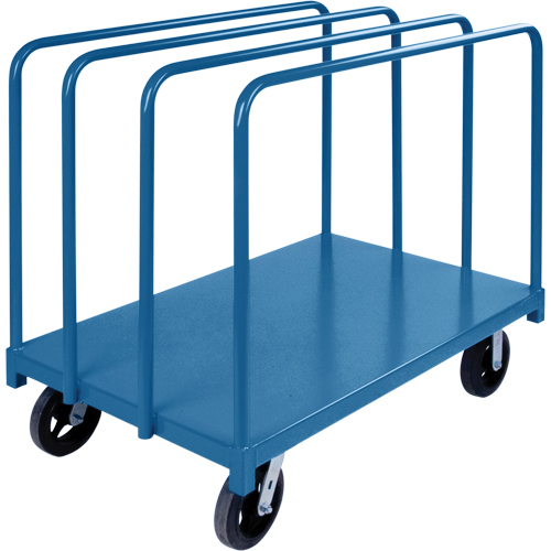 Single Level Rails Heavy-Duty Panel Mover Truck, 60" x 30" x 45", 2000 lbs. Capacity D. Morneault & Fils