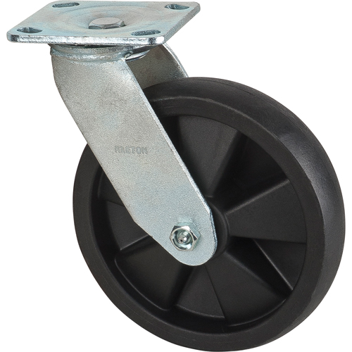 Hi-Temp Caster, Swivel, 8" (203.2 mm), Nylon, 1000 lbs. (453 kg.) D. Morneault & Fils
