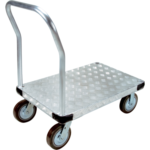 Chariots &agrave; plateforme en aluminium, 24" la x 36" lo, 4000 lb cap, Roues Polyur&eacute;thane D. Morneault & Fils