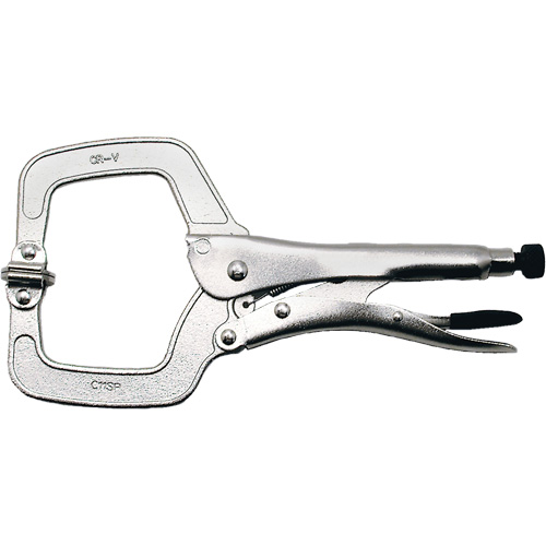 Super Heavy-Duty Locking C-Clamp with Swivel Pad, 11" (279 mm) Capacity D. Morneault & Fils