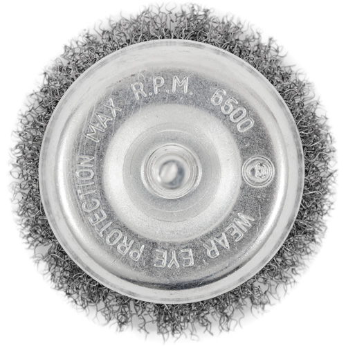 Brosse coupelle sertie sur tige D. Morneault & Fils