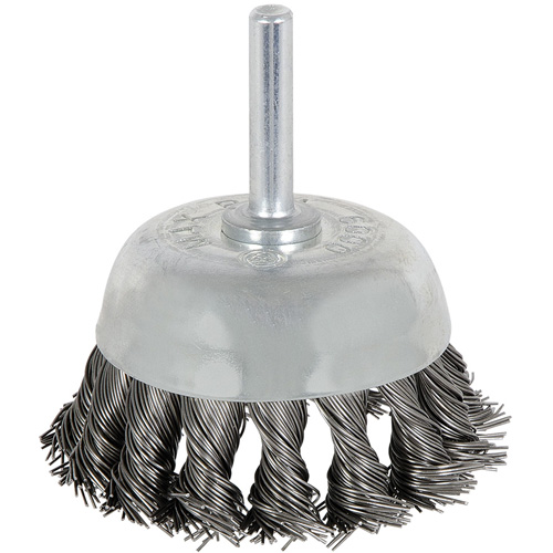 8046 Shaft Mounted Knot Twisted Cup Brush, 1-1/8" Dia. D. Morneault & Fils