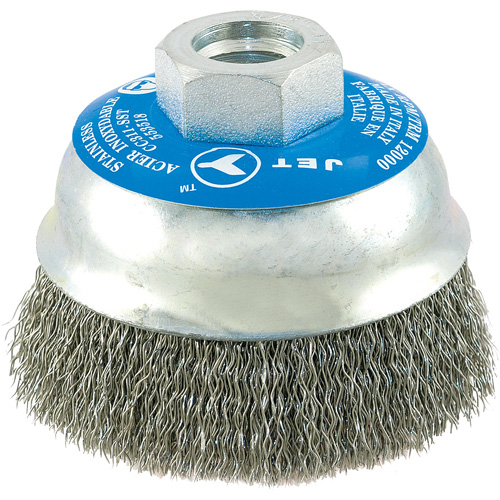 Brosse boisseau &agrave; fils cr&ecirc;p&eacute;s en acier inoxydable D. Morneault & Fils