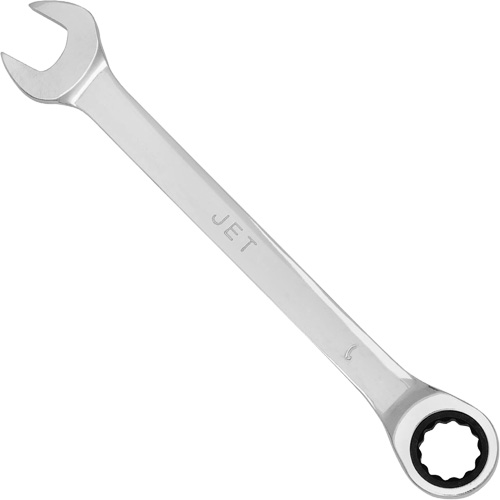 Non-Reversible Long Pattern Ratcheting Combination Wrench, 9 mm, Chrome Finish D. Morneault & Fils