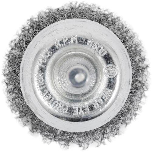 ?Brosse coupelle sertie sur tige D. Morneault & Fils