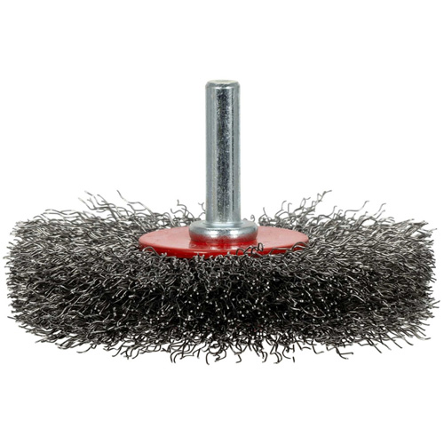 ER300-12 Shaft Mounted Crimped Radial Brush, 3", .012" Fill D. Morneault & Fils