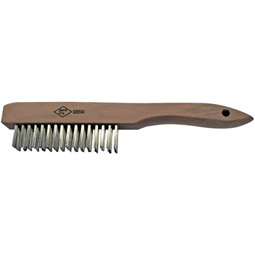 Brosse &agrave; r&eacute;curer, Acier inoxydable, 4 x 16 rangs de fils D. Morneault & Fils