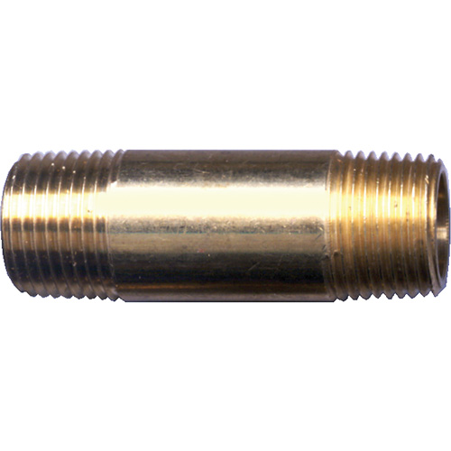 Long Nipple, Brass, 1/4", NPT D. Morneault & Fils