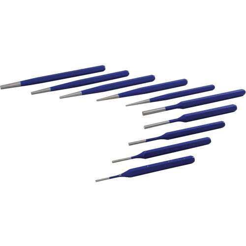 Jeu de poinçons effil&eacute;s/chasse-c&ocirc;nes D. Morneault & Fils