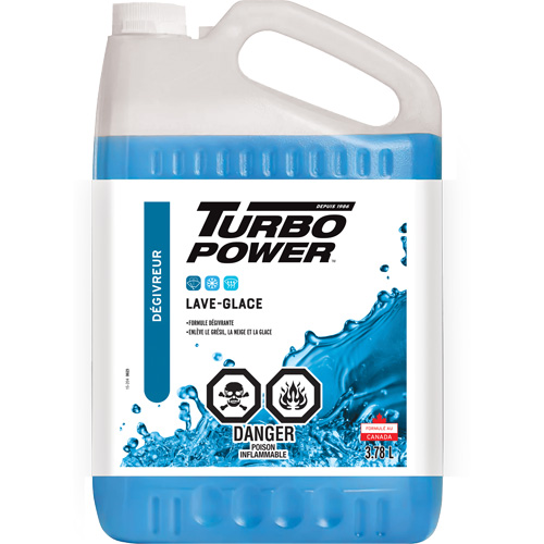 Turbo Power&reg; All-Season Windshield Washer Fluid, Jug, 3.78 L D. Morneault & Fils