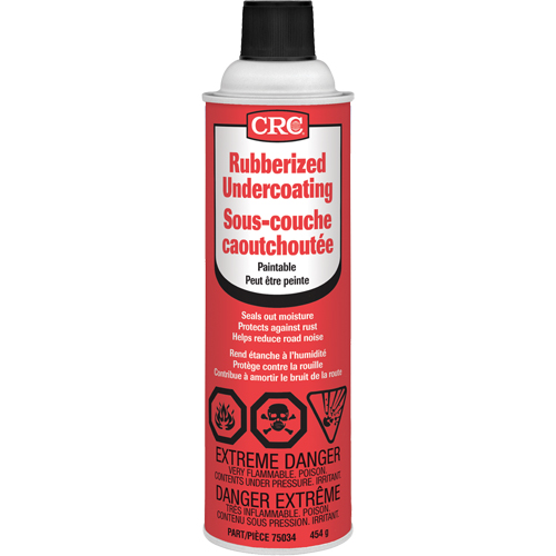 Rev&ecirc;tement caoutchout&eacute; &agrave; vaporiser, 16 oz/454 g/473 ml, Canette a&eacute;rosol, Noir D. Morneault & Fils