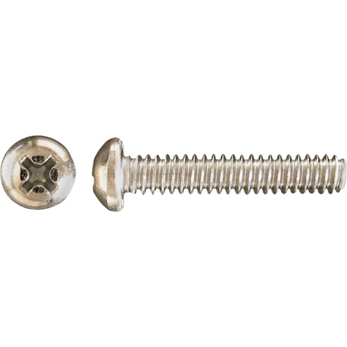 Pan Phillips HD Machine Screws, #10 x 1" L, Zinc Plated D. Morneault & Fils