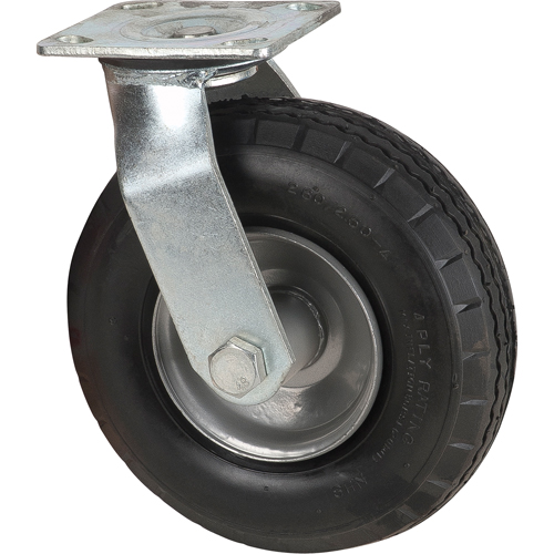 Pneumatic Casters, Swivel, 8" (203.2 mm), Pneumatic, 350 lbs. (158.8 kg.) D. Morneault & Fils