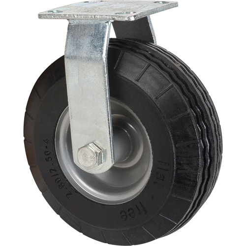 Flat-Free Casters, Rigid, 8" (203.2 mm), Flat-Free, 275 lbs. (125 kg.) D. Morneault & Fils