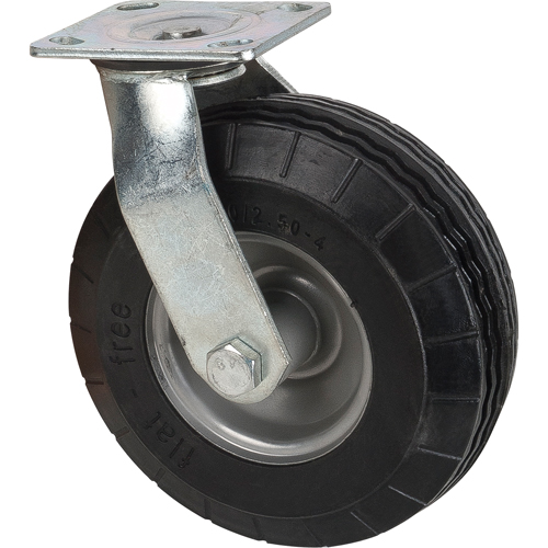 Roulette anticrevaisons, Pivotant, 8" (203,2 mm), Anticrevaison, 275 lb (125 kg) D. Morneault & Fils