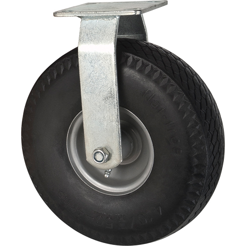 Roulettes anticrevaisons, Fixe, 10" (254 mm), Anticrevaison, 300 lb (136 kg) D. Morneault & Fils