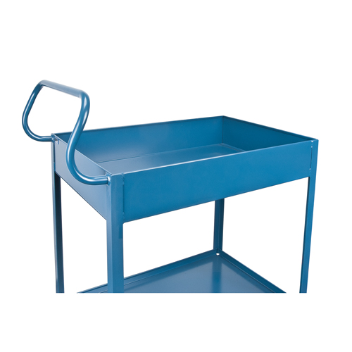 Chariots de service &agrave; bordure profonde, 2 Tiers, 24" la x 47" h x 36" p, Capacit&eacute; 1200 lb D. Morneault & Fils