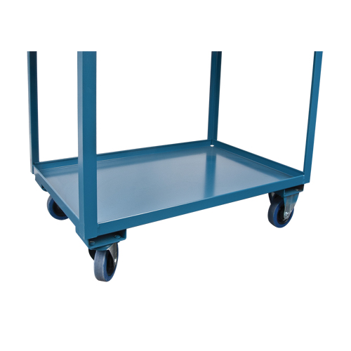 Chariots de service &agrave; bordure profonde, 2 Tiers, 24" la x 47" h x 36" p, Capacit&eacute; 1200 lb D. Morneault & Fils