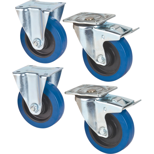 Support pour boîtes de carton - Jeu de roulettes en option D. Morneault & Fils