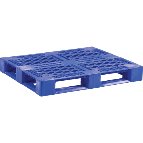 Palette en plastique pour usage moyen de qualit&eacute; alimentaire, 48" lo x 40" la x 6-1/10" h, Acc&egrave;s Quatre c&ocirc;t&eacute;s D. Morneault & Fils