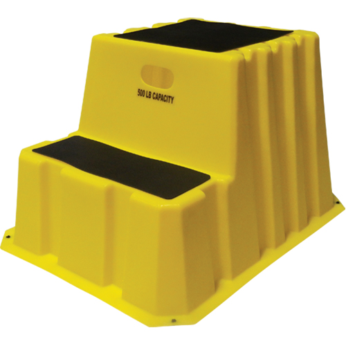 Nestable Industrial Step Stools, 2 Steps, 32-3/4" x 25-3/4" x 20-1/2" High D. Morneault & Fils