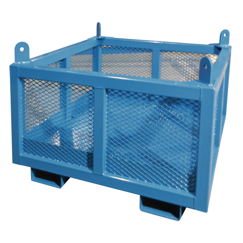 Material Handling Basket, 24" H x 48" W x 48" D, 4000 lbs. Capacity D. Morneault & Fils
