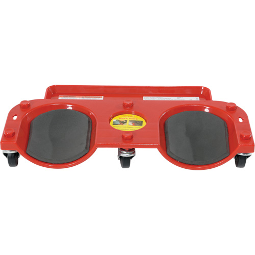 Socle roulant pour les genoux, Plastique, Rouge, Capacit&eacute; 350 lb D. Morneault & Fils