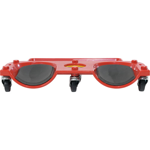 Socle roulant pour les genoux, Plastique, Rouge, Capacit&eacute; 350 lb D. Morneault & Fils