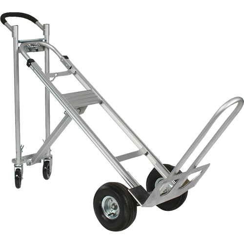 Three-Position Spartan III Convertible Hand Truck, Aluminum, 750 lbs. Capacity D. Morneault & Fils