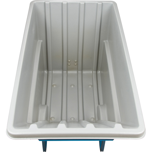 Chariot basculeur en acier, Poly&eacute;thyl&egrave;ne, 1,1 vg³, Capacit&eacute; de charge de 2000 lb D. Morneault & Fils