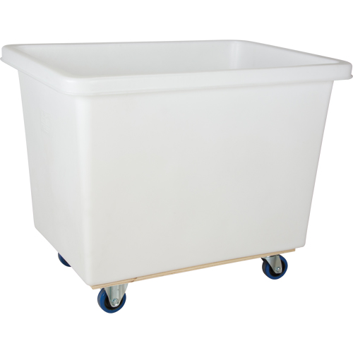 Tapered Wall Box Truck, White Polyethylene, 43" L x 30" W x 34" H, 16 cu. ft. Volume, 600 lbs. Capacity D. Morneault & Fils