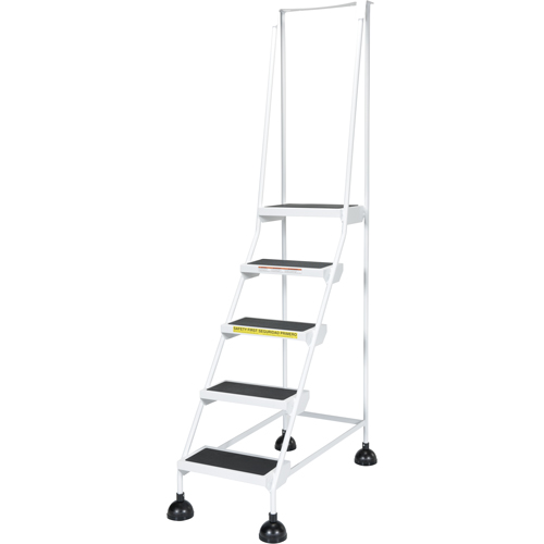 &eacute;chelles Stop-Step pour travaux l&eacute;gers, 5 marches, Largeur de la marche 16", Hauteur de la plateforme 47-11/16", Acier D. Morneault & Fils