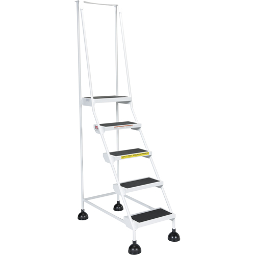 &eacute;chelles Stop-Step pour travaux l&eacute;gers, 5 marches, Largeur de la marche 16", Hauteur de la plateforme 47-11/16", Acier D. Morneault & Fils