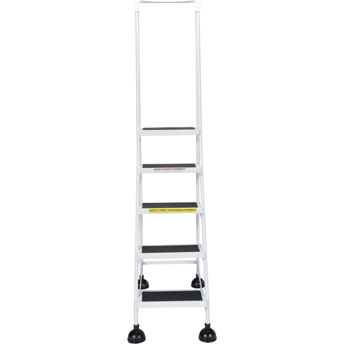 &eacute;chelles Stop-Step pour travaux l&eacute;gers, 5 marches, Largeur de la marche 16", Hauteur de la plateforme 47-11/16", Acier D. Morneault & Fils