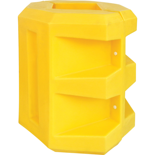 Short Column Protector, 8" x 8" Inside Opening, 24" L x 24" W x 24" H, Yellow D. Morneault & Fils