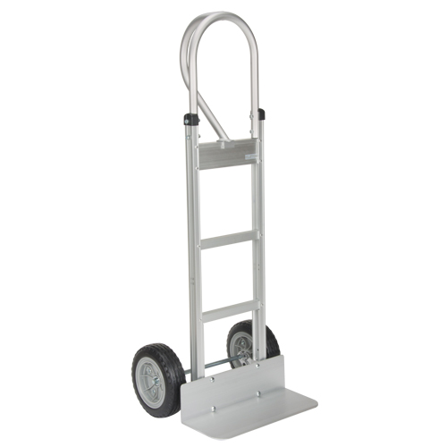 Knocked Down Hand Truck, P-Handle Handle, Aluminum, 52-1/8" Height, 500 lbs. Capacity D. Morneault & Fils