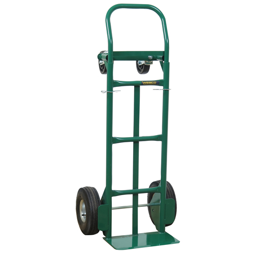 Greenline Economical Convertible Hand Truck, Steel, 600 lbs. Capacity D. Morneault & Fils