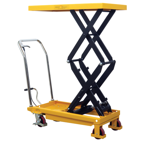 Hydraulic Scissor Lift Table, 19.5" L x 35.5" W/35-1/2" L x 19-1/2" W, Steel, 770 lbs. Capacity D. Morneault & Fils
