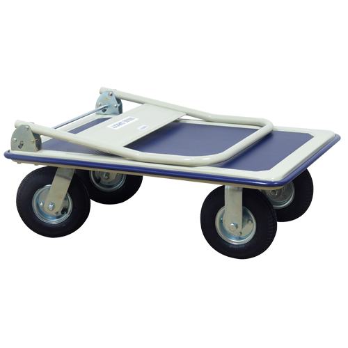Folding Handle Platform Truck, Steel, 660 lbs., 35" L x 23" W, 43.5" High D. Morneault & Fils