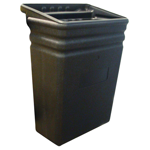 Corbeille &agrave; d&eacute;chets en plastique pour chariot tout usage D. Morneault & Fils