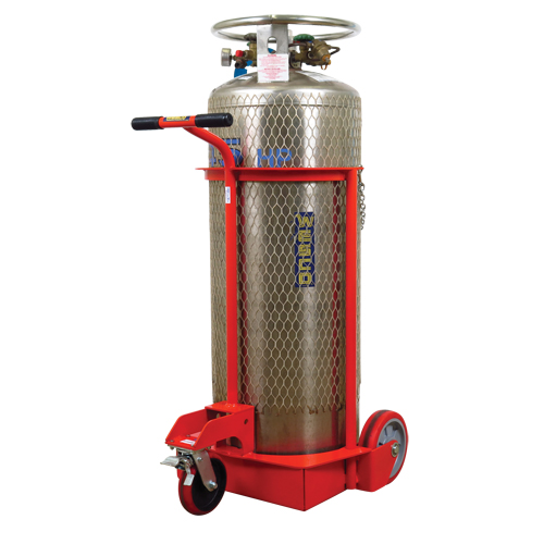 Grand chariot LCC pour bouteille de gaz liquide, Roues Polyur&eacute;thane, Base de 20" la x 20" p, 1000 lb D. Morneault & Fils