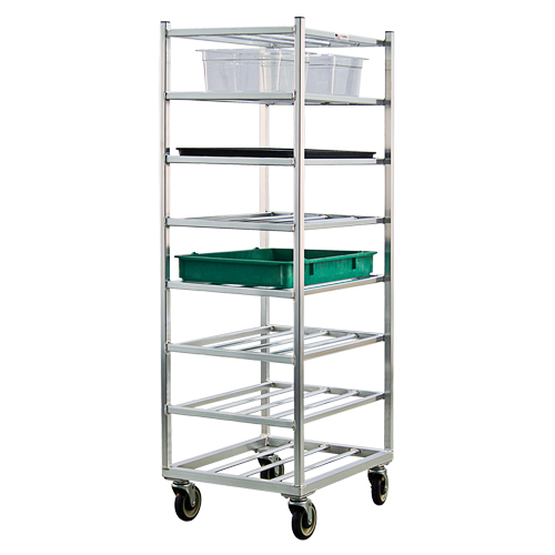Shelf Cart, 8 Tiers, 20-7/8" W x 67" H x 27" D, 600 lbs. Capacity D. Morneault & Fils